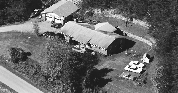 Vintage Aerial photo from 1986 in Roanoke County, VA