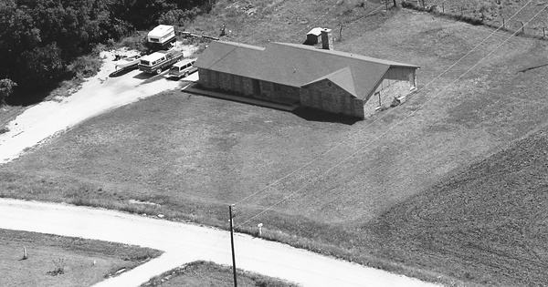 Vintage Aerial photo from -1986 in Bosque County, TX