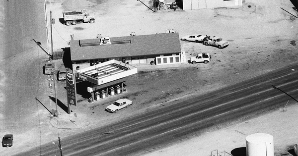 Vintage Aerial photo from 1990 in Upton County, TX
