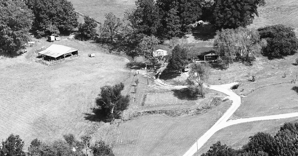 Vintage Aerial photo from 1983 in Alexander County, IL