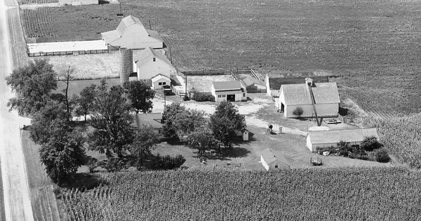 Vintage Aerial photo from 1969 in Kendall County, IL