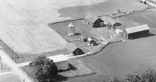 Vintage Aerial photo from 1978 in Knox County, IL