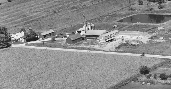 Vintage Aerial photo from 1978 in Cass County, IN