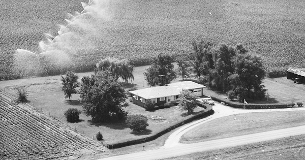 Vintage Aerial photo from 1974 in Mason County, IL