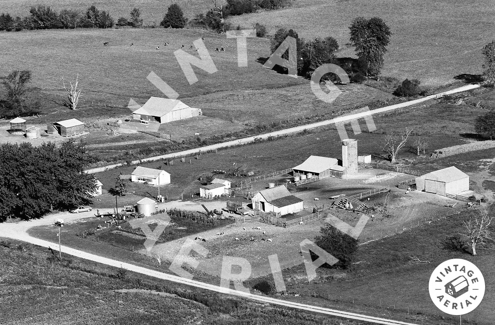 Vintage Aerial Missouri Macon County 1974 74GMA29