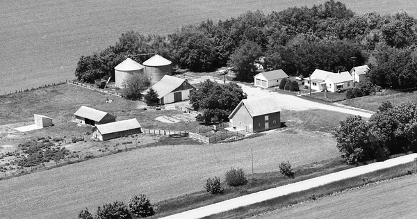 Vintage Aerial photo from 1984 in Hamilton County, NE