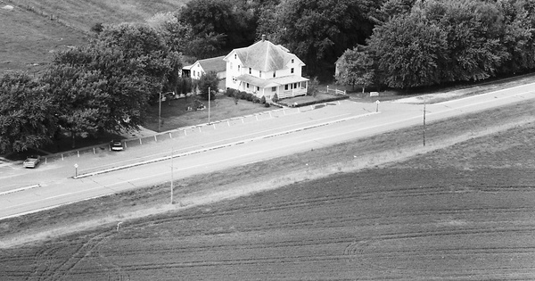 Vintage Aerial photo from 1973 in Winona County, MN