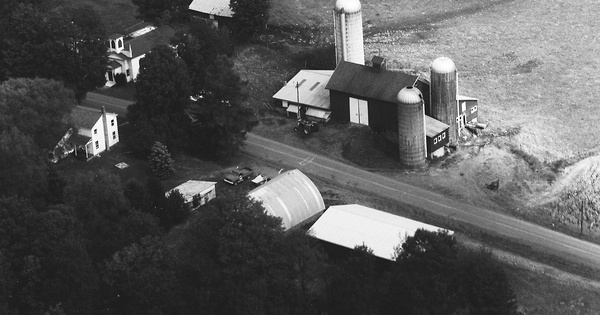 Vintage Aerial photo from 1983 in Tompkins County, NY