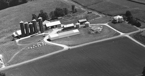 Vintage Aerial photo from 1995 in Columbiana County, OH