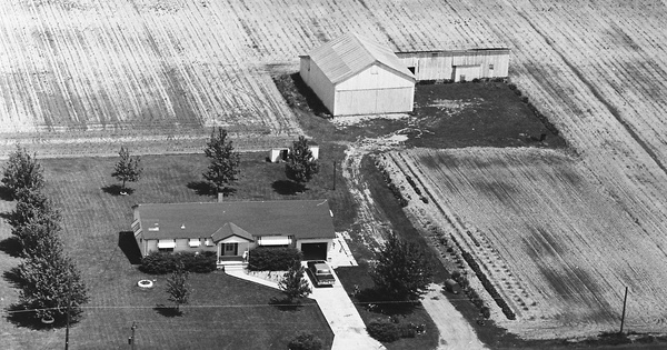 Vintage Aerial photo from 1969 in Seneca County, OH