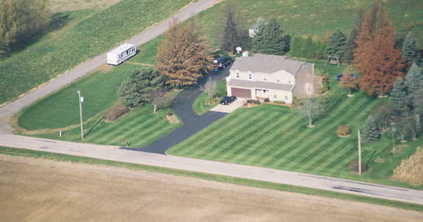 Vintage Aerial photo from 2001 in Van Wert County, OH