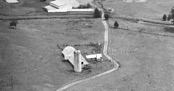 Vintage Aerial photo from 1988 in Page County, VA