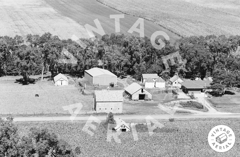 Vintage Aerial Nebraska Saunders County 1979 2SSA20