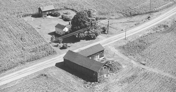 Vintage Aerial photo from 1982 in Genesee County, NY