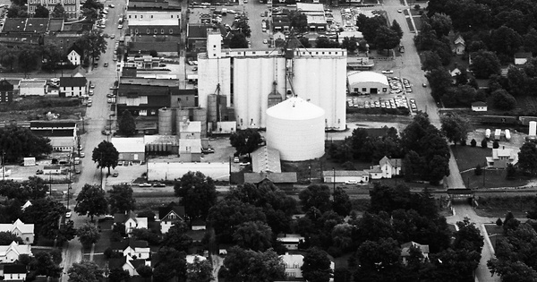 Vintage Aerial photo from 1972 in Piatt County, IL