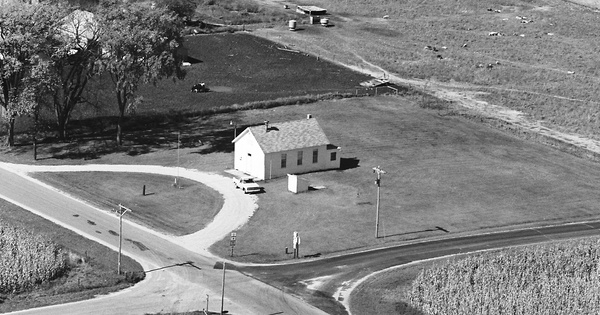 Vintage Aerial photo from 1981 in Marquette County, WI