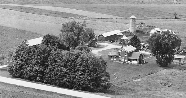 Vintage Aerial photo from 1977 in Grant County, WI