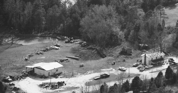 Vintage Aerial photo from 1988 in Caswell County, NC