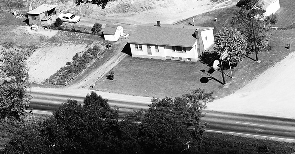 Vintage Aerial photo from 1973 in Morgan County, WV