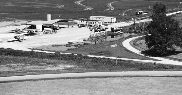 Vintage Aerial photo from 1986 in Lincoln County, AR