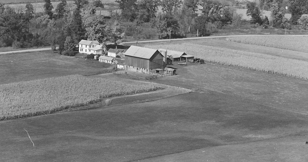 Vintage Aerial photo from 1980 in Sauk County, WI