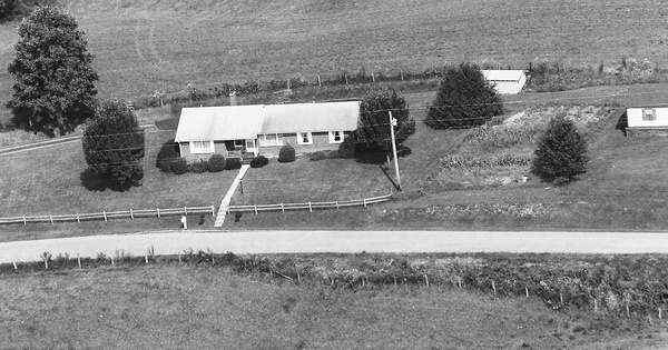 Vintage Aerial photo from 1992 in Tazewell County, VA