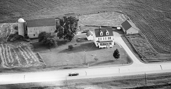 Vintage Aerial photo from 1978 in Columbia County, WI
