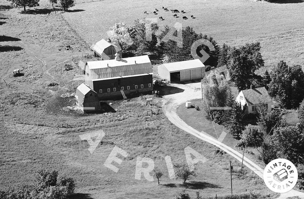 Vintage Aerial Wisconsin Dunn County 1968 17QDU29