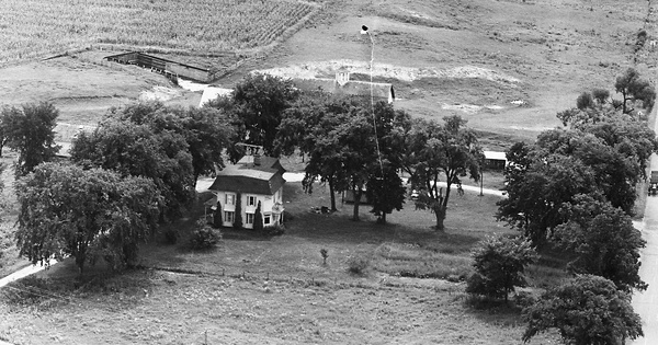 Vintage Aerial photo from 1972 in Pepin County, WI
