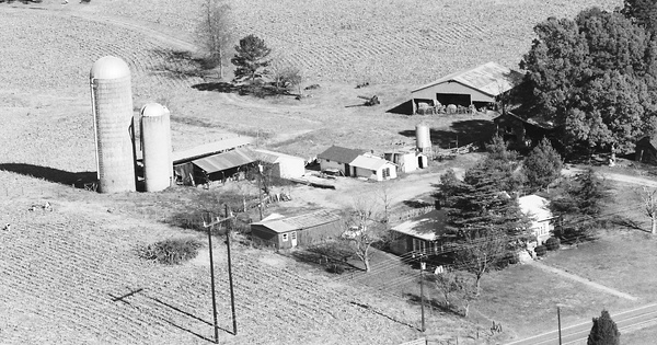 Vintage Aerial photo from 1984 in Yadkin County, NC