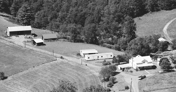Vintage Aerial photo from 1990 in Hampshire County, WV