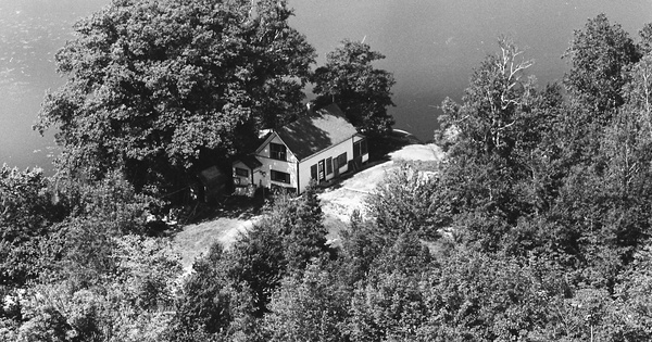 Vintage Aerial photo from 1967 in Oxford County, ME