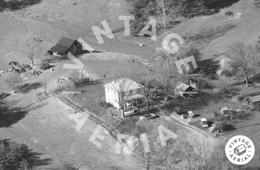 Vintage Aerial West Virginia Ritchie County 1986 8TRI22