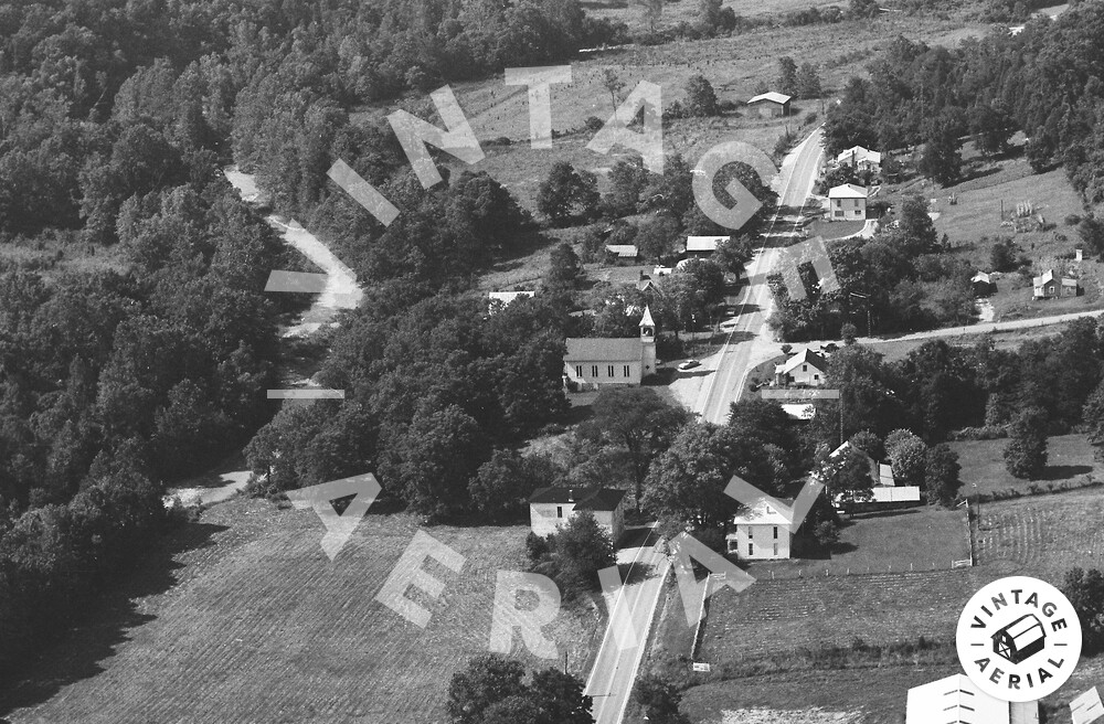 Vintage Aerial Ohio Adams County 1976 1CAD15