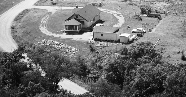 Vintage Aerial photo from 1969 in Sibley County, MN
