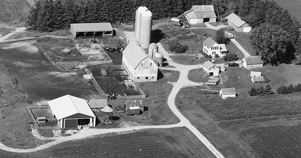 Vintage Aerial photo from 1980 in Wabasha County, MN
