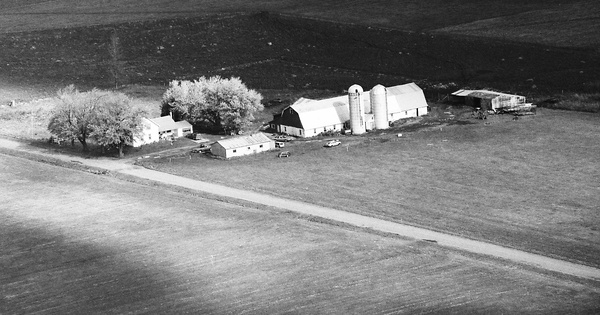 Vintage Aerial photo from 1991 in Franklin County, NY