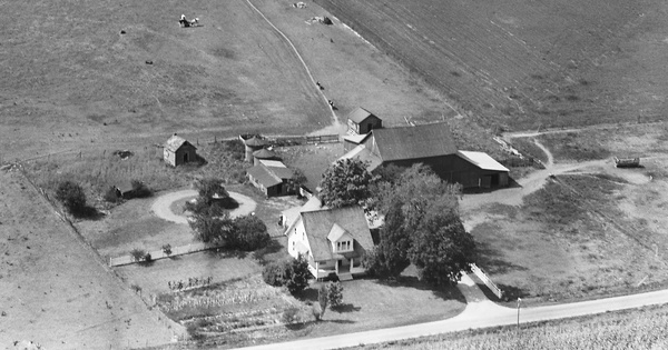 Vintage Aerial photo from 1963 in Marion County, OH