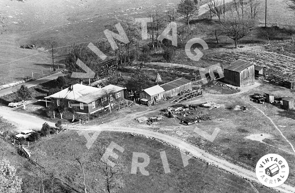 Vintage Aerial Virginia Pulaski County 1963 6APU2