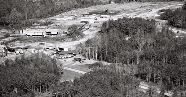 Vintage Aerial photo from 1986 in Franklin County, NC