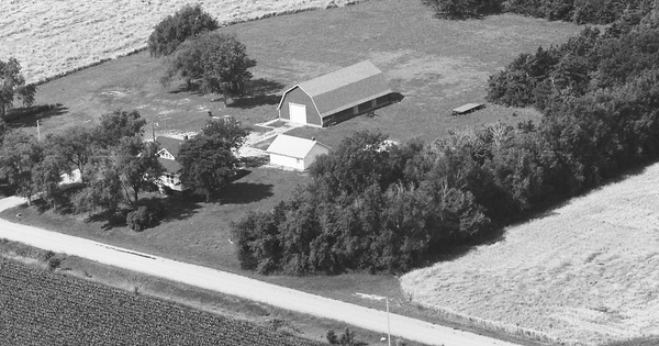 Vintage Aerial photo from 1984 in Adams County, NE