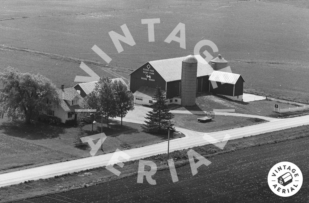 Vintage Aerial Wisconsin Calumet County 1977 18PCA21