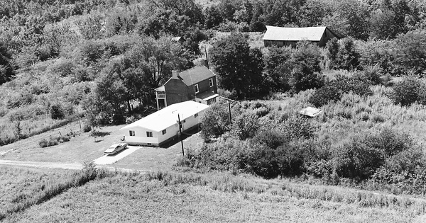 Vintage Aerial photo from 1970 in Ralls County, MO
