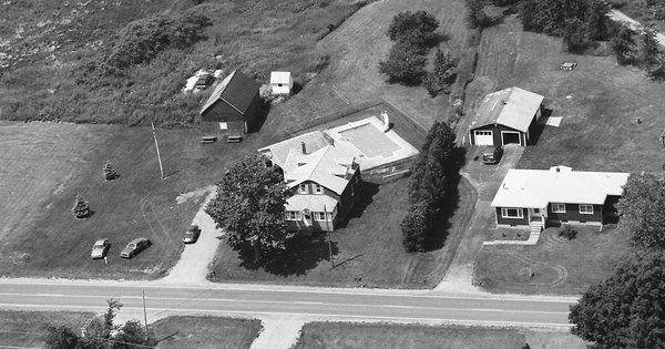 Vintage Aerial photo from 1992 in Clinton County, NY