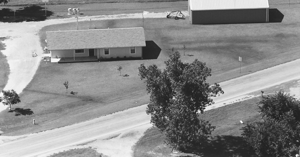 Vintage Aerial photo from 1987 in Garvin County, OK