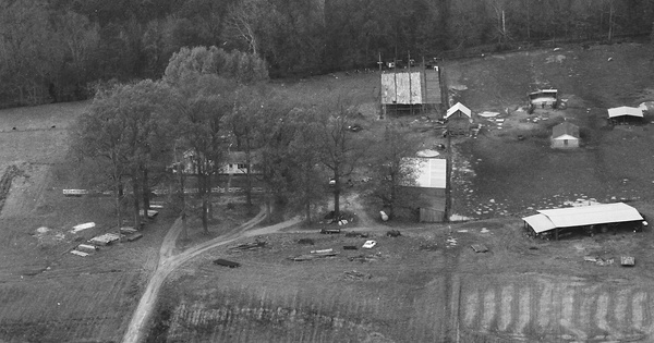 Vintage Aerial photo from 1989 in Mathews County, VA