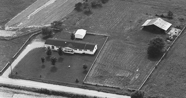 Vintage Aerial photo from 1982 in Lawrence County, TN