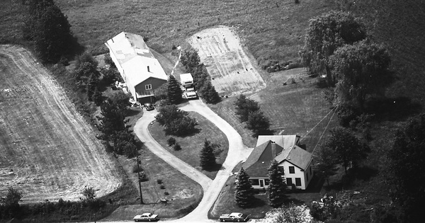 Vintage Aerial photo from 1983 in Chenango County, NY