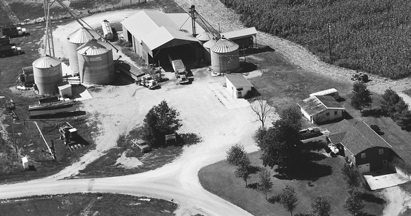 Vintage Aerial photo from 1986 in Coffee County, TN