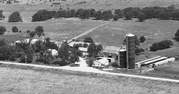 Vintage Aerial photo from 1984 in Allen County, KS